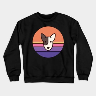 Sunset Walk with my Bull Terrier Crewneck Sweatshirt